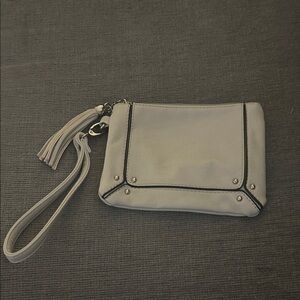 Elegant Cream Wristlet Clutch